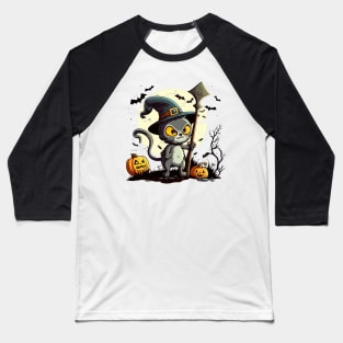 Watch out! This Halloween, this cat's got some tricks up its sleeve Baseball T-Shirt